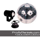 Mirror Ball / Disco Ball with Pinspot Package Rental