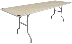 Banquet Table 8' x 30" - Seated Height