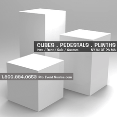 Display Cube, White - 16in x 16in x 16in (DF) - DISPLAY / PROP ONLY