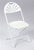 White Plastic Fan Back Chair - Rental