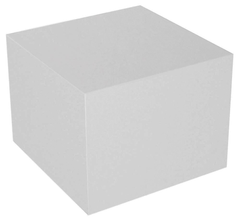 Display Cube, White - 14in x 14in x 14in (FF) - PEOPLE SAFE